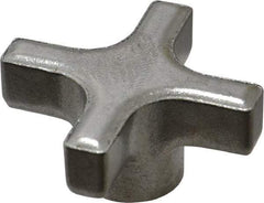 Made in USA - 2" Head Diam, 4 Point Lobed Knob - Steel - Best Tool & Supply