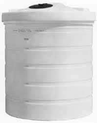 Made in USA - 200 Gallon Tapered Cylinder Linear Polyethylene Double Wall Tank - 52" High x 41" Diam - Best Tool & Supply