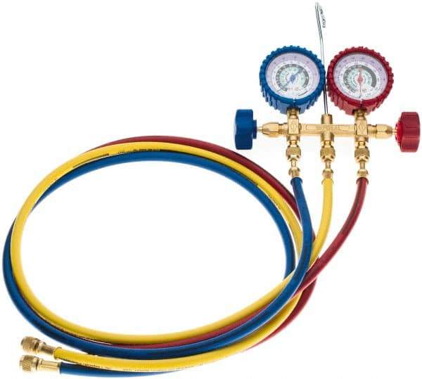 Imperial - 2 Valve Manifold Gauge with 3/5' Hose - Best Tool & Supply