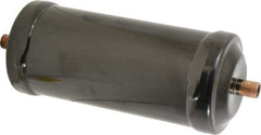 Parker - 3/8" Connection, 3" Diam, 8.86" Long, Refrigeration Liquid Line Filter Dryer - 7-3/4" Cutout Length, 361 Drops Water Capacity - Best Tool & Supply