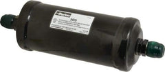 Parker - 5/8" Connection, 3" Diam, 9.24" Long, Refrigeration Liquid Line Filter Dryer - 9-15/16" Cutout Length, 361 Drops Water Capacity - Best Tool & Supply