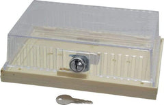 Value Collection - Plastic, Dual Base Thermostat Guard - 7-5/8" Inside Width x 2-1/8" Inside Depth x 4-1/4" Inside Height - Best Tool & Supply