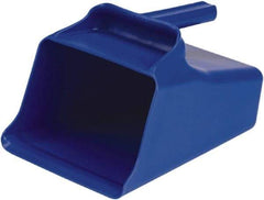 Remco - 128 oz Blue Polypropylene Flat Bottom Scoop - 8.7" Wide x 6.7" Deep Bowl, 11" OAL - Best Tool & Supply