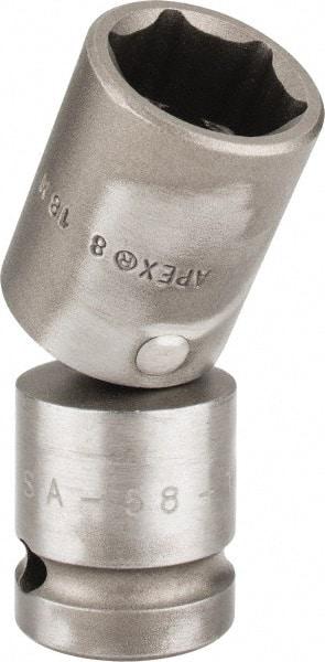 Apex - 1/2" Drive, Standard Hand Socket - 6 Points, 2-55/64" OAL - Best Tool & Supply