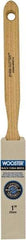 Wooster Brush - 1" Flat Hog Sash Brush - 2-7/16" Bristle Length, 5-1/8" Maple Fluted Handle - Best Tool & Supply