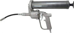 PRO-LUBE - 6,000 Max psi, Flexible Air-Operated Grease Gun - 14 oz (Cartridge) Capacity, 1/8 Thread Outlet, 40 Strokes per oz, Bulk, Cartridge, Filler Pump & Suction Fill, Includes 4 Jaw Coupler with Ball Check - Best Tool & Supply