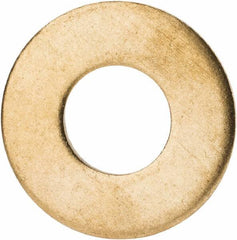 Value Collection - 7/16" Screw, Brass Standard Flat Washer - 0.531" ID x 1-1/4" OD, 0.081" Thick, Plain Finish - Best Tool & Supply