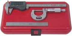 SPI - 3 Piece, Machinist Caliper and Micrometer Tool Kit - 0.0001 Inch Graduation - Best Tool & Supply