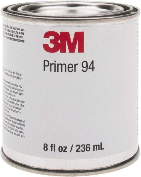 3M - 236.5 mL, Light Yellow Adhesive Primer - For Use with 3M Tapes - Best Tool & Supply