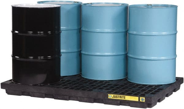 Justrite - 6 Drum, 73 Gallon Sump Capacity, Accumulation Center - Best Tool & Supply