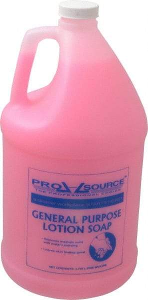 PRO-SOURCE - 1 Gal Bottle Liquid Soap - General Duty, Pink, Almond Scent - Best Tool & Supply