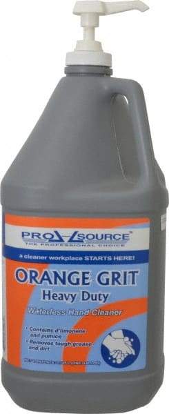 PRO-SOURCE - 1 Gal Pump Bottle Liquid Hand Cleaner - Orange (Color), Citrus Scent - Best Tool & Supply