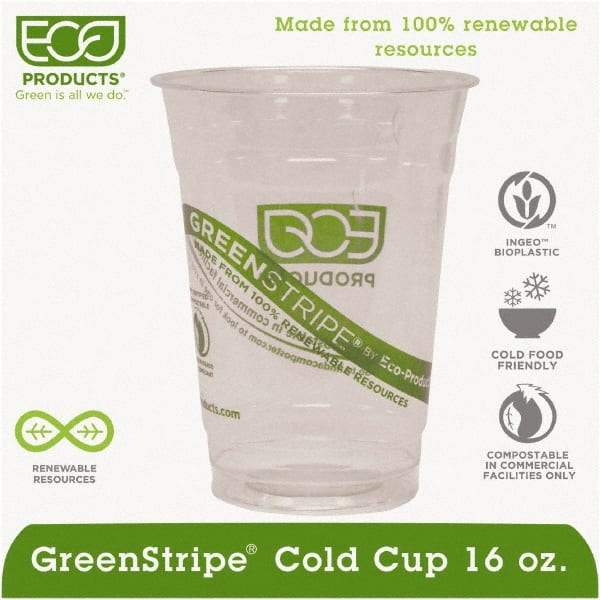 ECO PRODUCTS - Renewable & Compostable Cold Cups - 16 oz - Clear - Best Tool & Supply