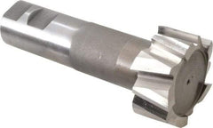 Interstate - 2-7/32" Cut Diam, 1-3/32" Cut Width, 1-9/32" Neck Diam, 1-1/4" Shank Diam, 5-3/8" OAL, M42 Cobalt T-Slot Cutter - Uncoated, 1-1/4" Bolt, Straight Teeth, 10 Teeth - Best Tool & Supply