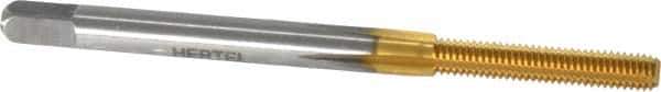 Hertel - M3x0.50 Metric Coarse D5 Thread Limit Bottoming Thread Forming Tap - High Speed Steel, TiN Finish, 1-15/16" OAL - Best Tool & Supply