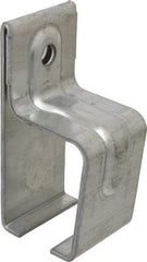 National Mfg. - 300 Lb Capacity, Galvanized, Single Box Rail Bracket - 2" Long, 4-1/2" High, 2-1/4" Wide - Best Tool & Supply