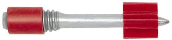 Powers Fasteners - 1/4-20 Thread, 0.145" Shank Diam, Grade 1062 Steel Powder Actuated Threaded Stud - 1" Shank Length, 1/2" Thread Length - Best Tool & Supply