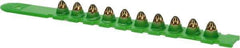 Powers Fasteners - 10 Load, Green, 0.27 Caliber, Power Load Strip Powder Actuated Load - 7" Wide x 2" Deep x 1-1/2" High, For Use with HILTI DX350; HILTI DX36M; HILTI DX451; HILTI DX460; P3500; P3600; PA351; PA3500; RAMSET SA270; VIPER - Best Tool & Supply