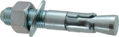 Powers Fasteners - 1" Diam, 1" Drill, 6" OAL, 1" Min Embedment Wedge Expansion Concrete Anchor - 1018 Steel, Zinc-Plated Finish, Hex Nut Head, Hex Drive, 2-3/8" Thread Length - Best Tool & Supply