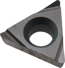 Kyocera - TPGH221 Grade TN60 Cermet Turning Insert - TiCN/NbC Finish, 60° Triangle, 1/4" Inscr Circle, 1/8" Thick, 1/64" Corner Radius - Best Tool & Supply