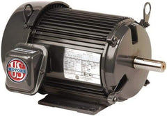 US Motors - 1 Max hp, 3,450 Max RPM, Three Polyphase Electric AC DC Motor - 208-230/460 V Input, Single Phase, 56 Frame, 5/8" Shaft Diam, Rigid Base Mount, ODP Enclosure - Best Tool & Supply