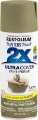Rust-Oleum - Oregano, Satin, Enamel Spray Paint - 8 Sq Ft per Can, 12 oz Container, Use on Multipurpose - Best Tool & Supply