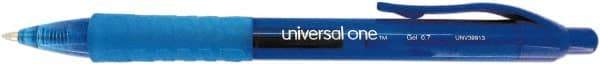 UNIVERSAL - Ball Tip Gel Roller Ball Pen - Blue - Best Tool & Supply