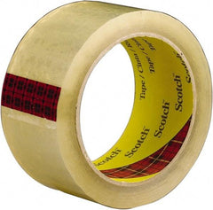 3M - 2" x 55 Yd Clear Rubber Adhesive Sealing Tape - Polypropylene Film Backing, 2.6 mil Thick, 60 Lb Tensile Strength, Series 3743 - Best Tool & Supply