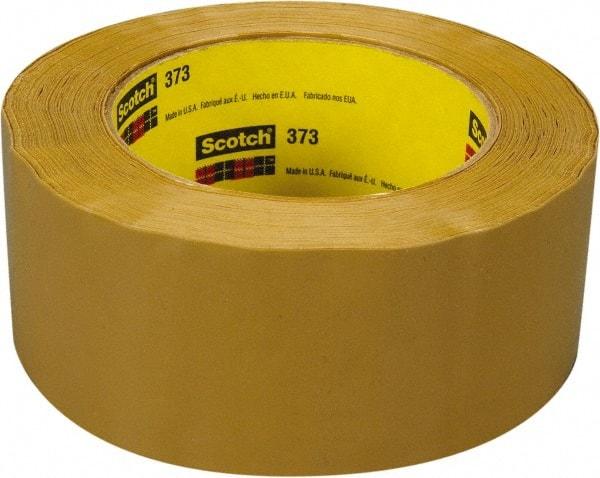 3M - 3" x 55 Yd Natural (Color) Rubber Adhesive Sealing Tape - Polypropylene Film Backing, 2.5 mil Thick, 60 Lb Tensile Strength, Series 373 - Best Tool & Supply