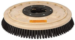 PRO-SOURCE - 17" Diam Scrubbing Brush - 15" Machine, 1-1/2" Trim Length, Black Pad, Polypropylene - Best Tool & Supply