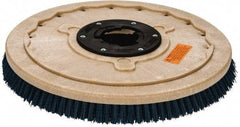 PRO-SOURCE - 20" Diam Scrubbing Brush - 20" Machine, 1-1/2" Trim Length, Blue Pad, Silicone Carbide & Nylon - Best Tool & Supply