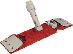 Unger - 15-3/4" Long x 4-1/4" Wide Nylon Plastic Flat Mop Holder - Red & Gray, Socket/Pin - Best Tool & Supply