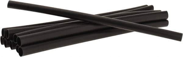 3M - 6" Long, 2:1, Polyolefin Heat Shrink Electrical Tubing - Black - Best Tool & Supply