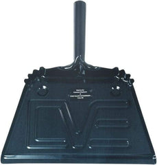 Ability One - 13" Wide Handheld Dustpan - Steel Body, 4" Handle, Black - Best Tool & Supply