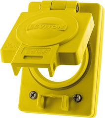 Leviton - 1 Gang, (0) Knockouts, PVC Rectangle Floor Box - Best Tool & Supply