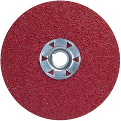 ‎4-1/2″ × 5/8″-11 Red Heat F981 Fiber Disc 80 Grit Ceramic Alumina
