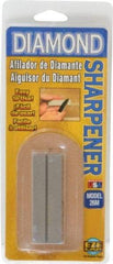 Eze Lap - 3" Long x 1" Wide x 1/4" Thick, Diam ond Sharpening Stone - Flat, 400 Grit, Medium Grade - Best Tool & Supply