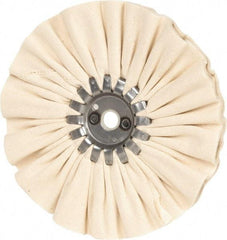 Made in USA - 7" Diam x 1/2" Thick Unmounted Buffing Wheel - 14 Ply, Bias Cut, 5/8" Arbor Hole - Best Tool & Supply