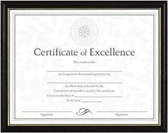 Dax - Black Document Holders-Certificate/Document - 11" High x 8-1/2" Wide - Best Tool & Supply