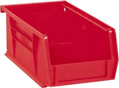 Durham - 7-7/16" Deep, Red Plastic Hang and Stack Bins - 3" High x 4-3/16" Wide x 7-7/16" Long - Best Tool & Supply