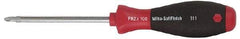 Wiha - #3, 10-3/4" OAL, Round Shaft Phillips Screwdriver - 6" Blade Length, Ergonomic Handle - Best Tool & Supply