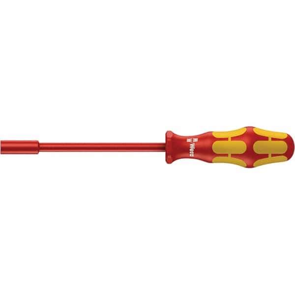 Wera - 11mm Solid Shaft Insulated Nutdriver - Cushion Grip Handle, 237mm OAL - Best Tool & Supply