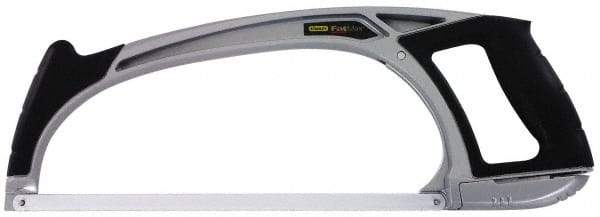 Stanley - 12" Hacksaw - 4-3/4" Throat Depth, Aluminum Handle, Contoured Design D-Style Handle - Best Tool & Supply