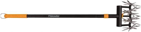 Fiskars - Cultivator with 39 to 63" Telescopic Steel Handle - 36 Tines, 2-1/4" Tine Length - Best Tool & Supply