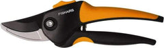 Fiskars - By-Pass Pruner - 5/8" Long Steel Blade, 5-1/2" Long Comfort Hand Grip Handle - Best Tool & Supply