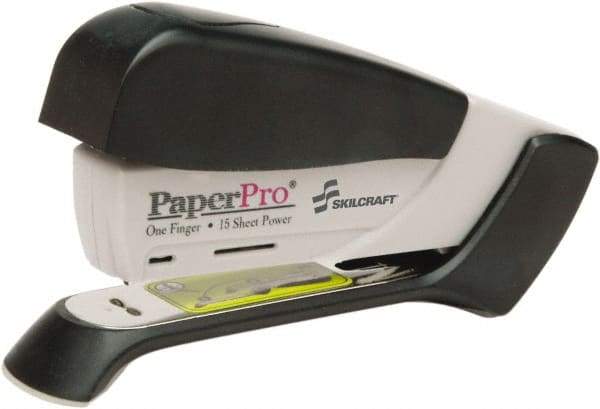 Ability One - 15 Sheet Desktop Stapler - Black, Gray - Best Tool & Supply