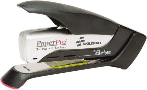 Ability One - 25 Sheet Desktop Stapler - Black & Silver - Best Tool & Supply