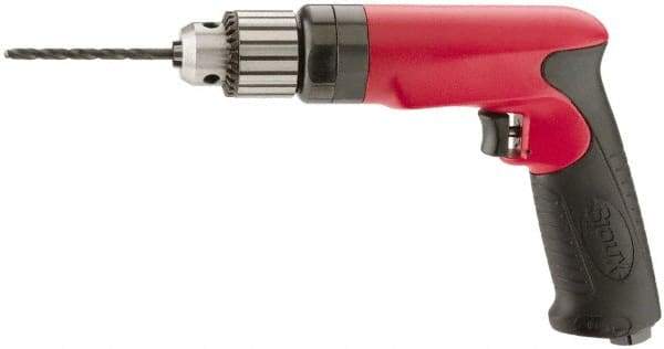 Sioux Tools - 1/2" Keyed Chuck - Pistol Grip Handle, 400 RPM, 14.16 LPS, 30 CFM, 1 hp - Best Tool & Supply