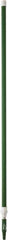 Vikan - 115 x 1-1/4" Aluminum Squeegee Handle - European Threaded Connection, Green, Telescoping - Best Tool & Supply