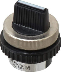 Norgren - 10-32 UNF Selector Valve - 3-Way, 2 Position, 0.03 CV Rate & Rotary Switch Detented - Best Tool & Supply